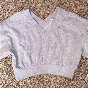 long sleeve v-neck sweatshirt